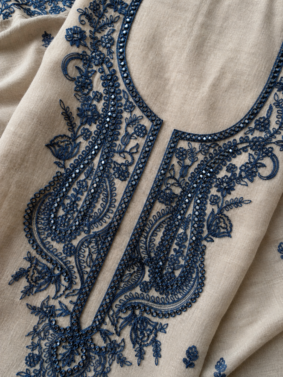 Paisley Mirror Linen Cotton Three Piece Suit