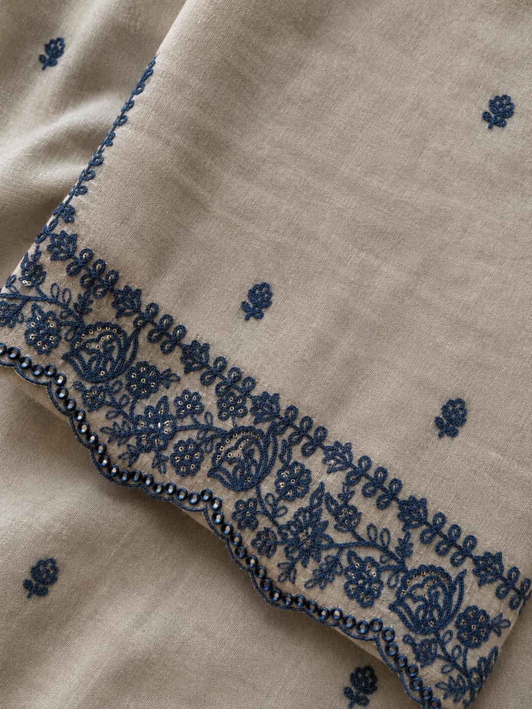 Paisley Mirror Linen Cotton Three Piece Suit
