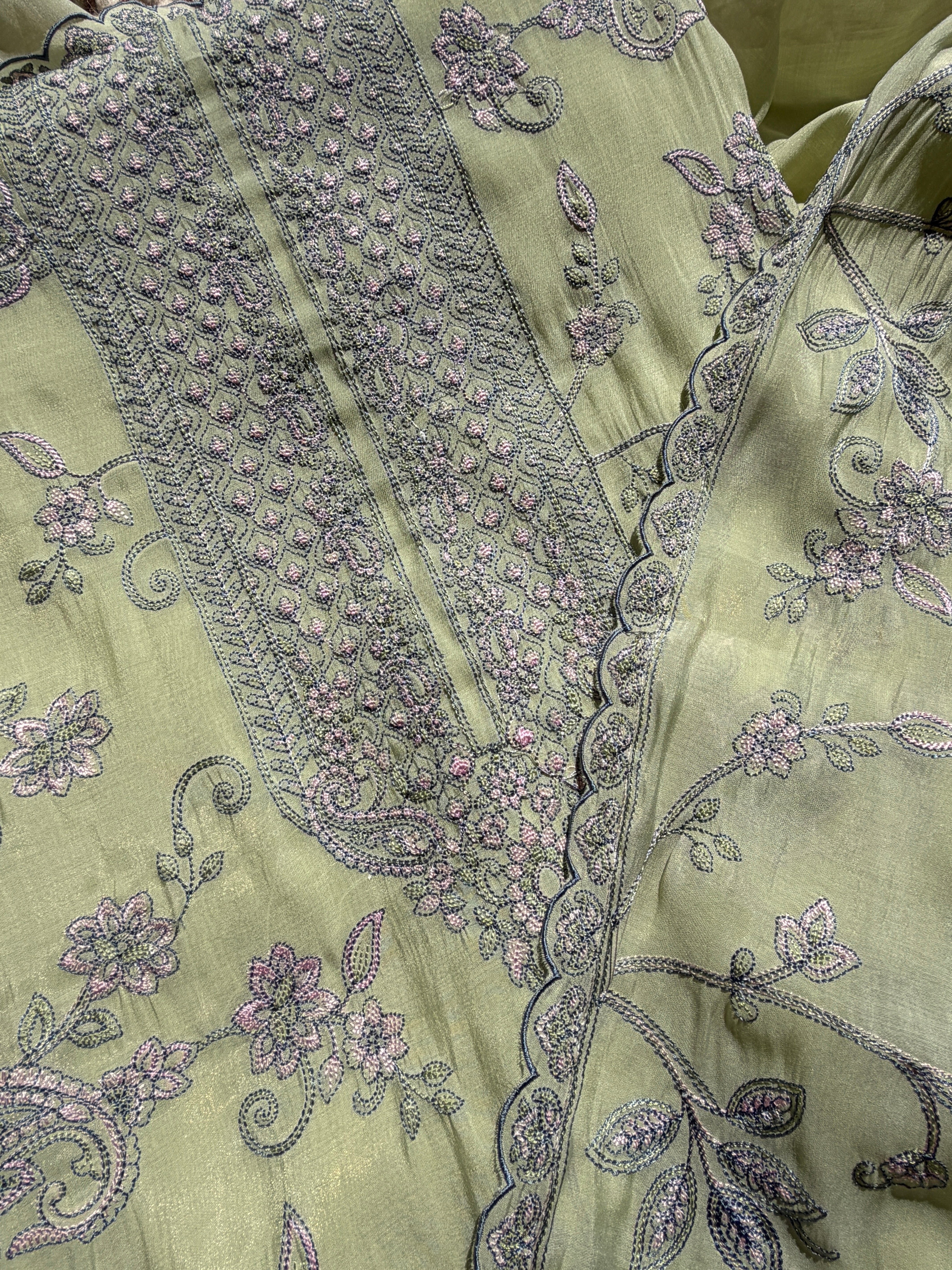 Summer Blossom Mul Cotton Three Piece Suit