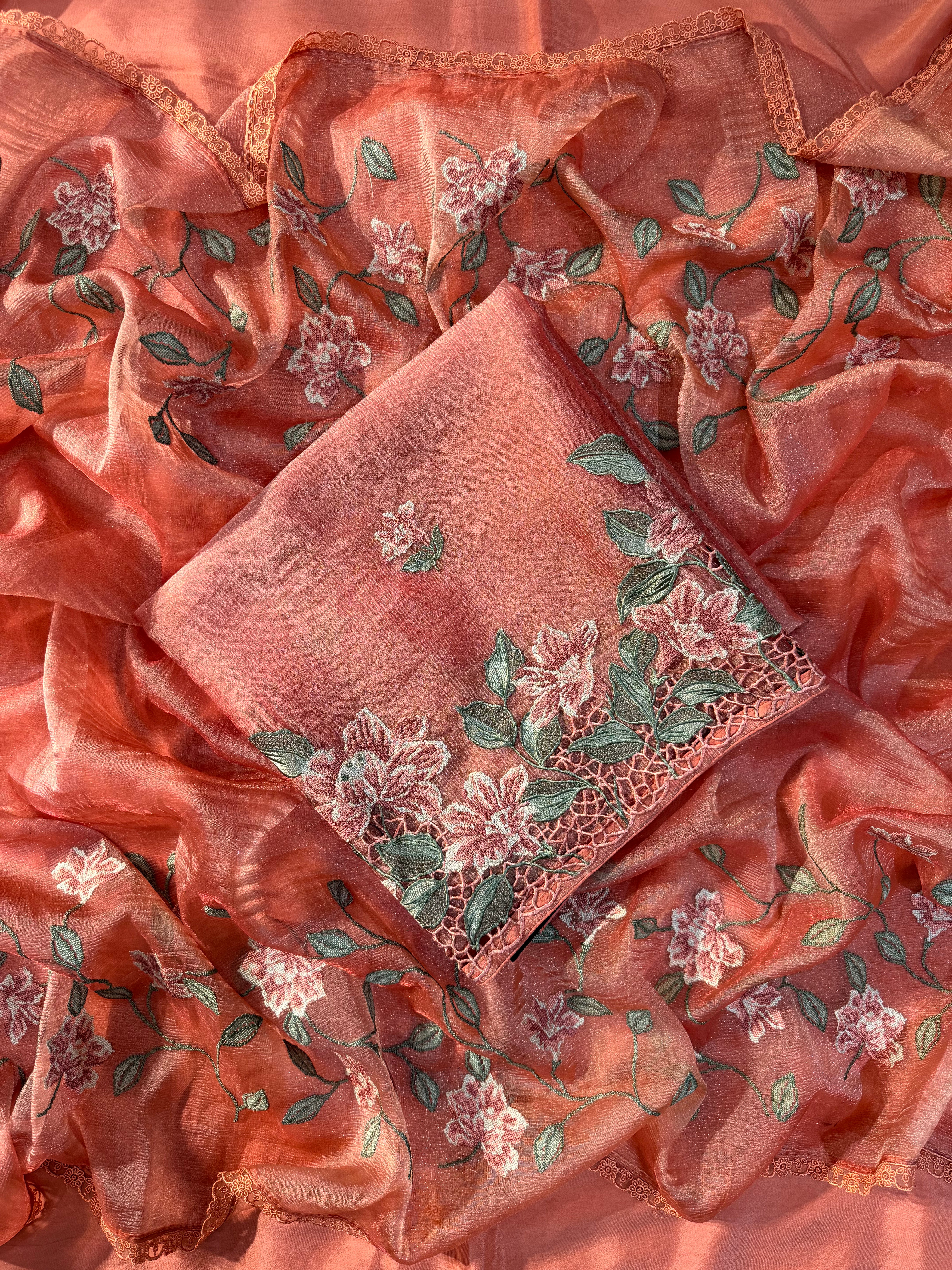 Paisley Mirror Linen Cotton Three Piece Suit