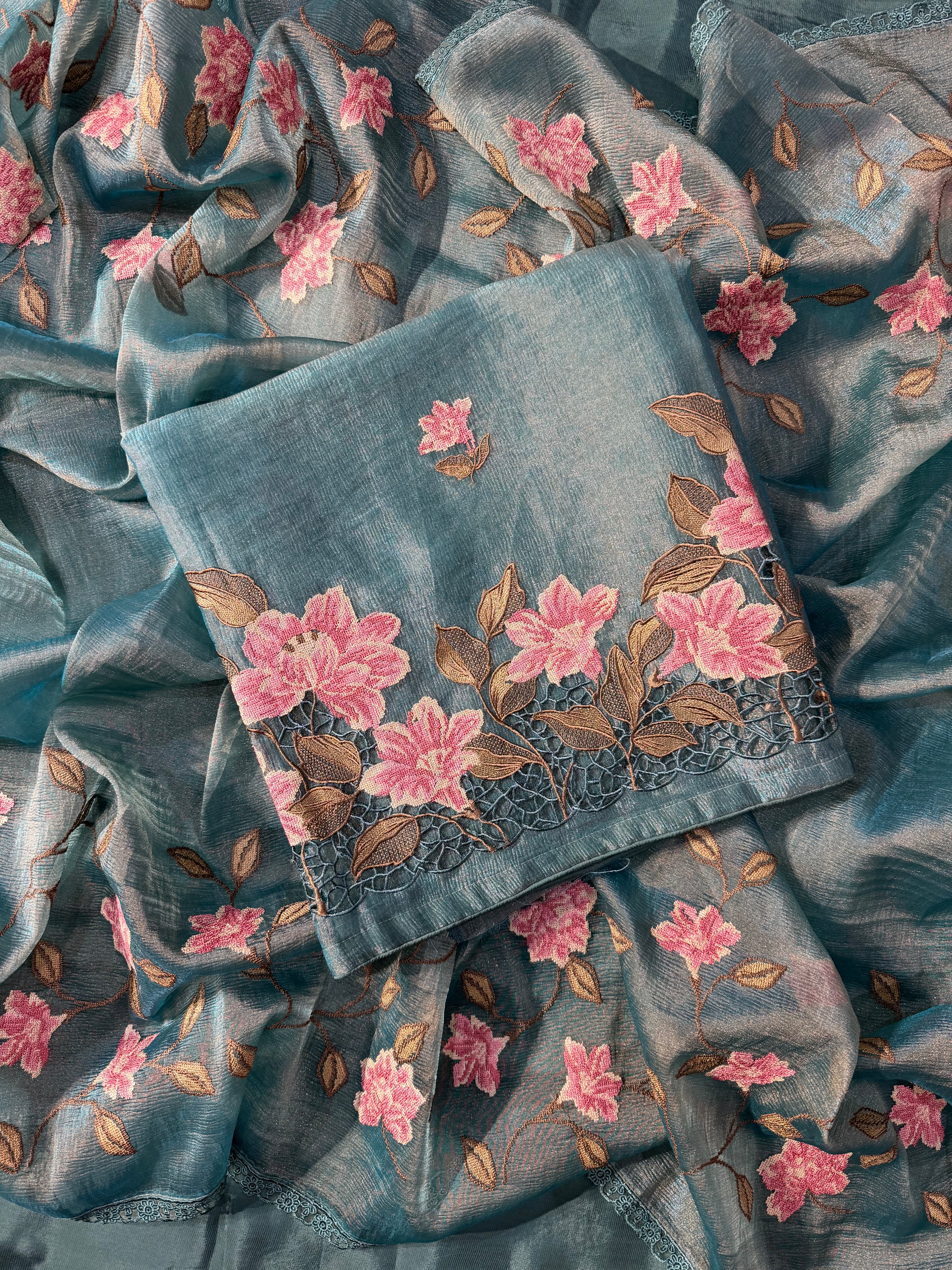 Paisley Mirror Linen Cotton Three Piece Suit