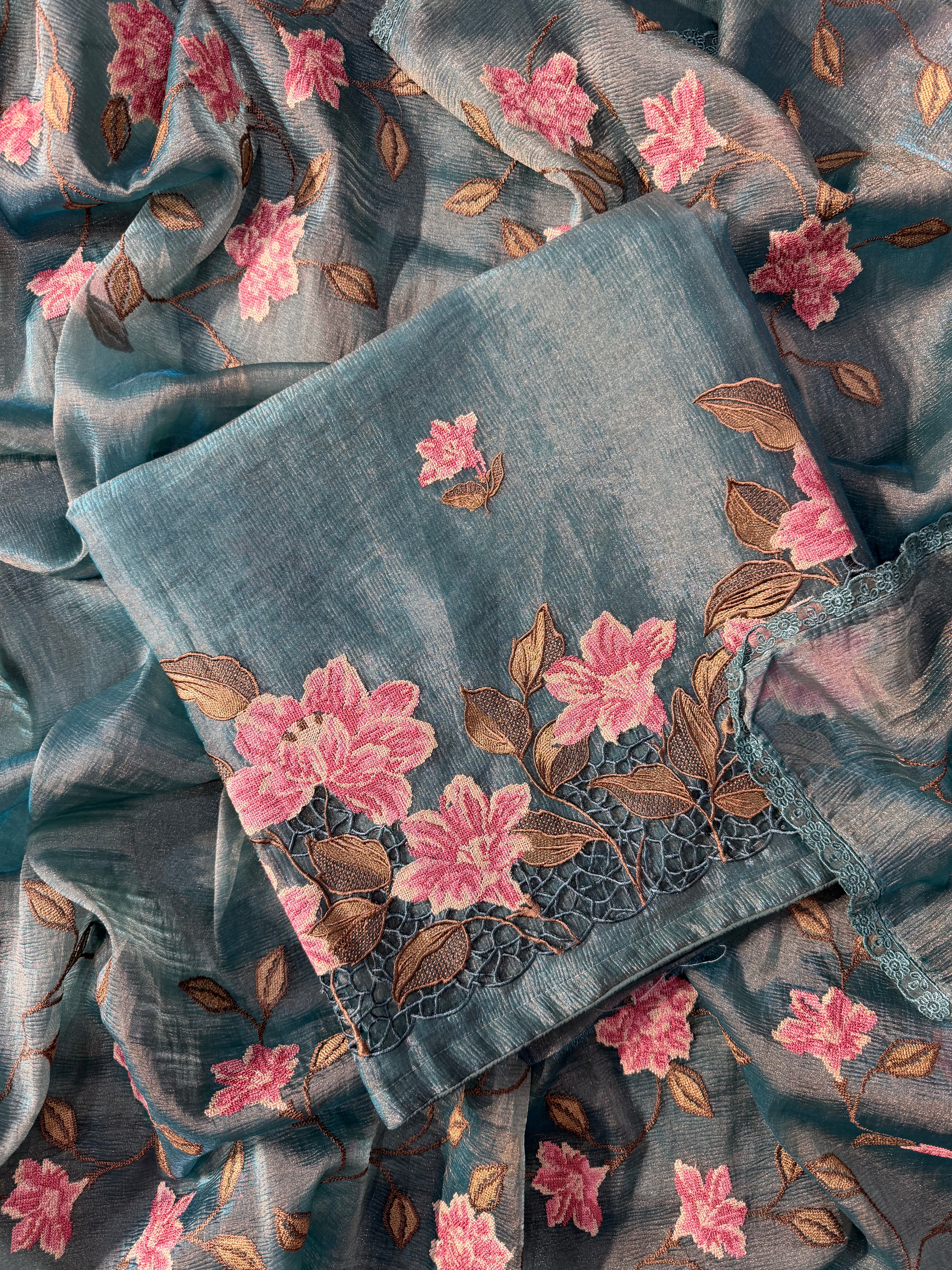 Paisley Mirror Linen Cotton Three Piece Suit